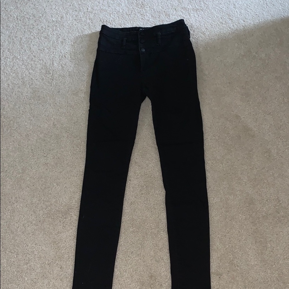 Black High Waisted Skinny Jeans